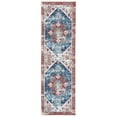 thumbnail image 3 of SAFAVIEH Tucson Jayla Oriental Machine Washable Runner Rug, Blue/Red, 2'6" x 10', 3 of 14