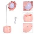 thumbnail image 1 of TEHAUX stylish flower desk lamp Pink Touch Dimmer for Reading 1Set, 1 of 8
