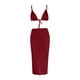 thumbnail image 3 of Traje de baño de tres piezas de bikini cómodo de nailon de color sólido para mujer Traje de baño de tres piezas para mujer OAVQHLG3B Store  lin121212, 3 of 4