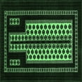 thumbnail image 1 of Ahgly Company Indoor Square Oriental Emerald Green Industrial Area Rugs, 3' Square, 1 of 4