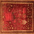 thumbnail image 1 of Ahgly Company Indoor Square Animal Orange Traditional Area Rugs, 6' Square, 1 of 1