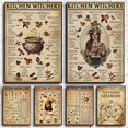 thumbnail image 2 of Póster de lienzo divertido de Witchery para cocina, impresiones Retro, decoración de pared, imágenes de Brujas, conocimiento mágico, Pintura Artística, decoración del hogar, 2 of 4