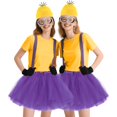 thumbnail image 2 of Women's holiday outfit set (including goggles/beanie/dress/suspenders/gloves) suitable for various occasions, holiday parties, and clothing accessories., 2 of 7