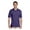 Deep Purple, variant on Men's 2 Button Placket Welt Knit Collar Polo Shirt, Style 437M