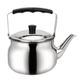 thumbnail image 2 of Tetera de acero inoxidable para café y té, tetera de gas con asa 0.8L, 2 of 9