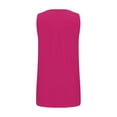 thumbnail image 6 of MESSUEN Sleeveless Tops Tank Tops for Women Loose Fit Crew Neck Raglan Tank Tops Crewneck Loose Fit Basic Casual Side Split Shirts Womens Basic Tank Top Womens Basic Tee Shirts Hot Pink L, 6 of 9