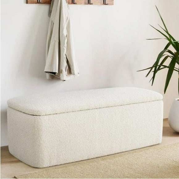 Pacha II Storage Bench (Boucle Fabric)