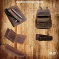 thumbnail image 4 of ELW Brown Latigo Leather 9-10oz 3.6-4mm Straps, Belts, Strips3" 7.6cm84" 2.14m Long Long Full Grain Leather Cowhide Tooling Leather Heavy Weight, 4 of 5