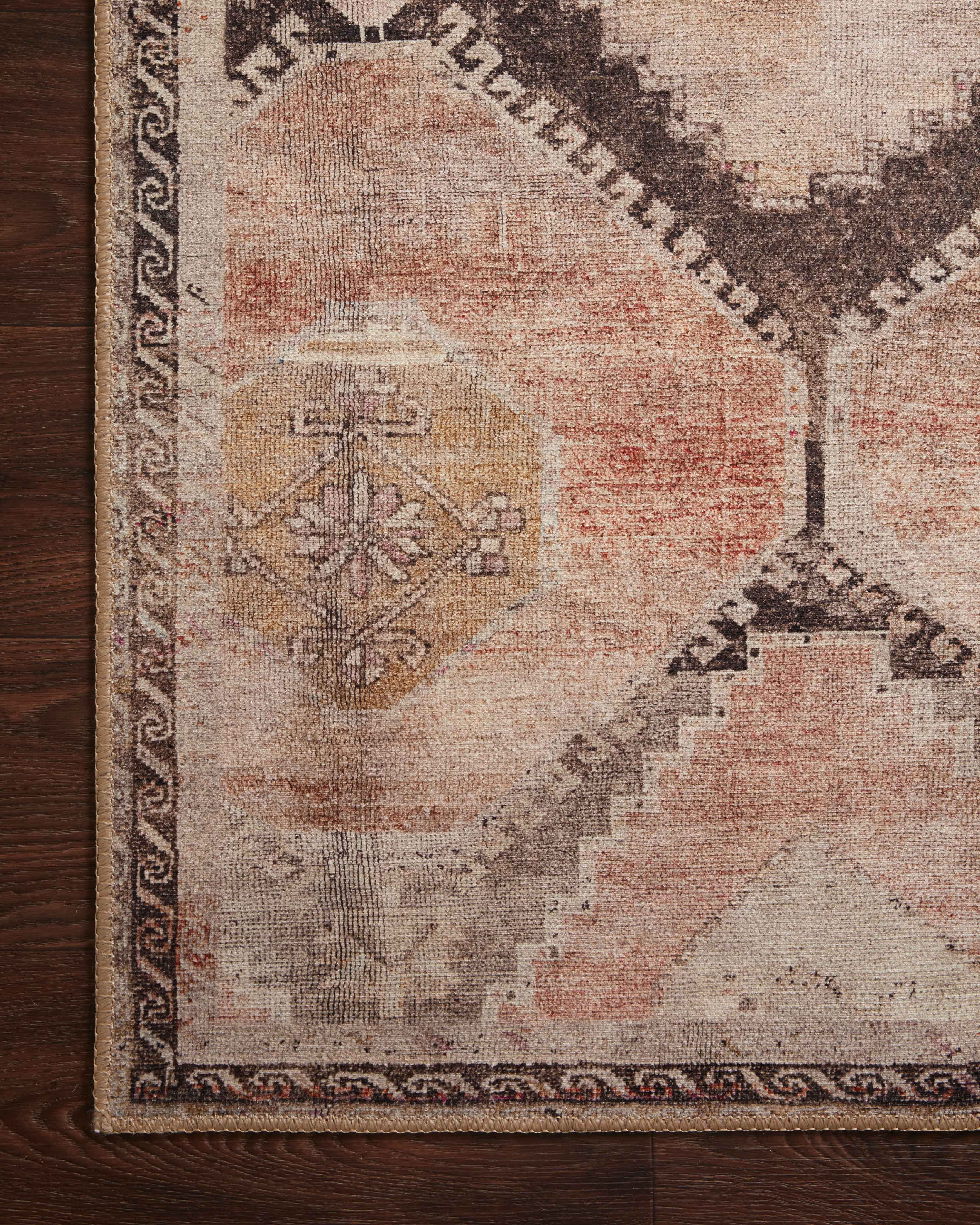 Loloi Wynter Graphite / Blush 8'-6" x 11'-6" Area Rug
