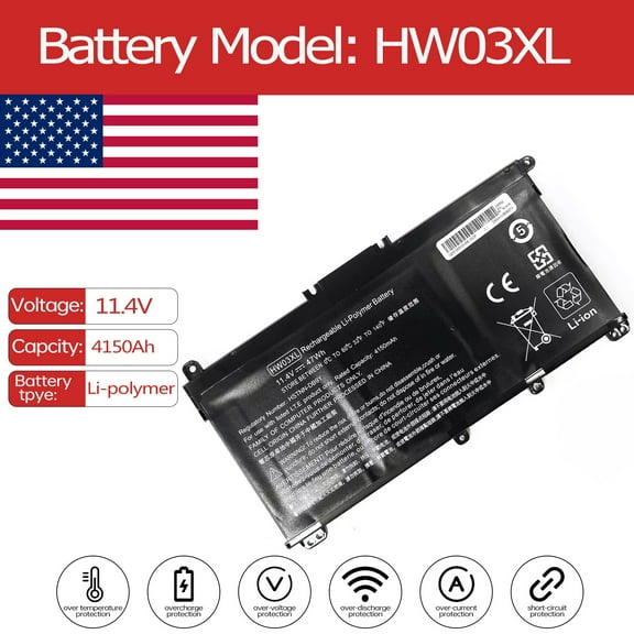 HW03XL Battery for HP Pavilion 15-EG0004NC 15-EG1021TU 15-EG0007NW 15-EG0174NG 15-EG0114NW 15-EG0007NO 15-EG0008NU 15-EG0014NU 15-EG0135UR 15-EG0025NB 15-EG0001UA 15-EG0035UA 15-EG0053CL 15-EG1006NL