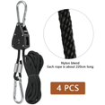 thumbnail image 3 of 4 Pcs Ratchet Ropes with Hooks for Lamp or Plants, Adjustable Hook Rope 220cm Lo, 3 of 5