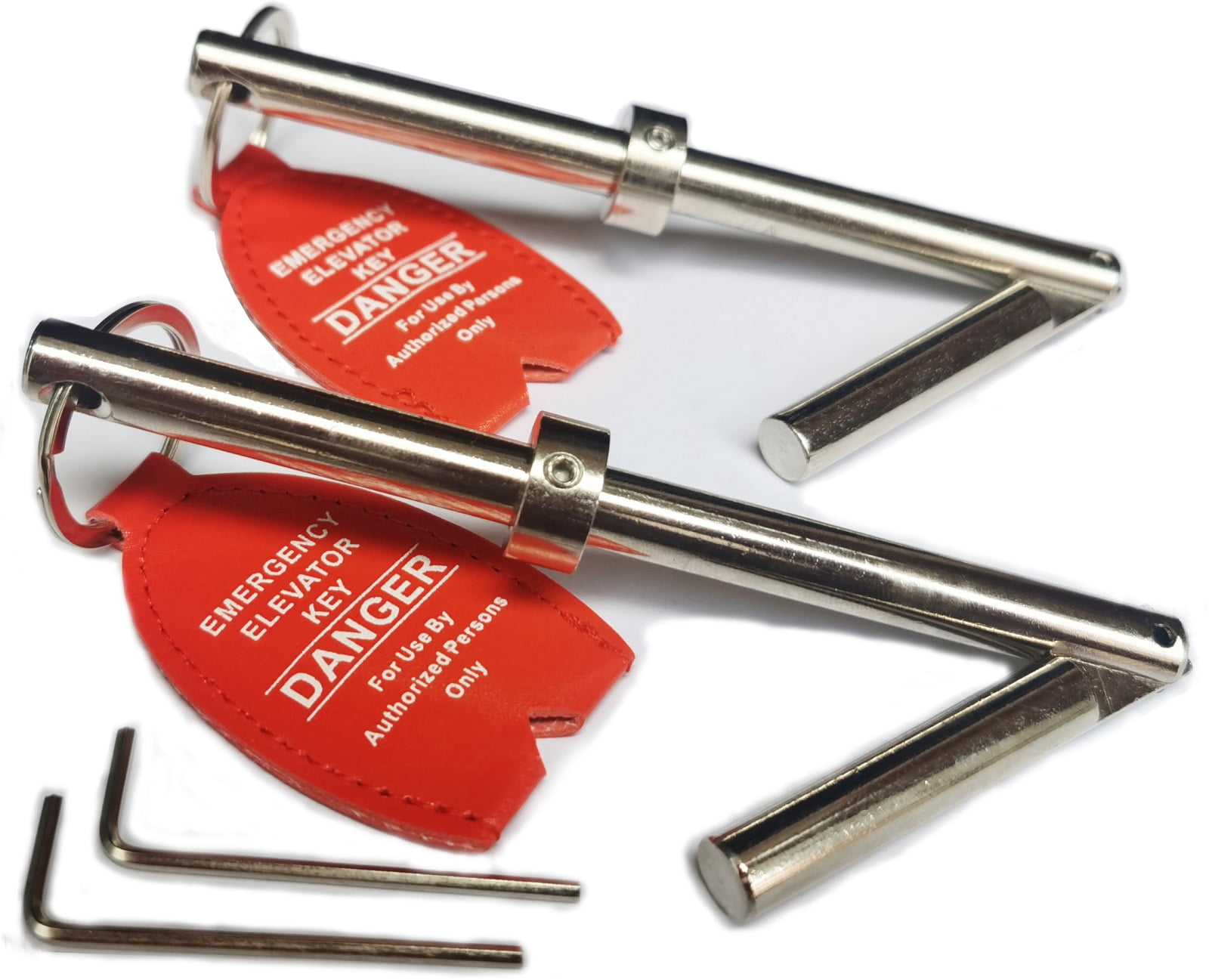 2 Pack Emergency Key Drop Key Heavy Duty Steel Solid Steel Universal