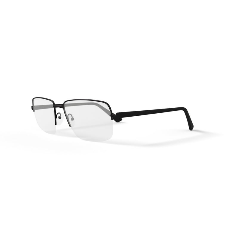Walmart Men's Eyeglasses, MK09805, Gunmetal, 55-16-140, with Case