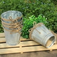 thumbnail image 3 of Lloopyting Better homes garden metal pot Metal pots bins Garden Planter Pot Vintage Metal Decor Iron Flower Pot Balcony Hanging Keg Housekeeping & Organizers, 3 of 6