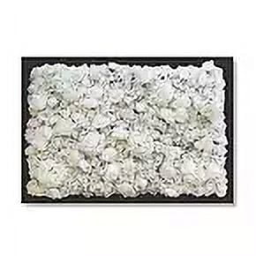 White Flowers - Black Frame