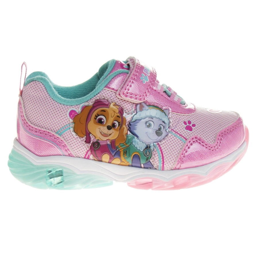 Nickelodeon Paw Patrol Toddler Girls Light Up Sneakers, Pink, Size: 7.