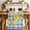 Blue, variant on Summer Lemon Watercolor Table Runner 90 Inches, Geometric Blue Line Plaid Bed Runner Dresser Scarves Tabletop for Indoor Outdoor Parties/Ceremony/Banquet, 13" x 90"