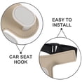 thumbnail image 3 of LOLIPPYY Back Seat Car Organizer Car Seat Back Hook Beige Hanging Purses And Bags 1Pcs, 3 of 8