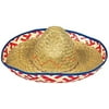 Amscan Party Costume Cinco De Mayo Fiesta Straw Sombrero, 1 Ct. | 7 1/2 x 20, Multicolor