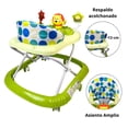 thumbnail image 3 of Andadera para Bebé con luz sonido llantas de gel diseño León - Verde, 3 of 7