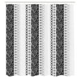 thumbnail image 2 of Ambesonne Rose Shower Curtain, Victorian Motifs Classical Art, 69"Wx70"L, Black Coconut, 2 of 4