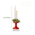 thumbnail image 3 of Ganfancp Navidad Tres Candelabros de Cera Decoraciones de Navidad Candelabros de Mesa Hotel Mall Decoraciones Decoraciones Del Árbol de Navidad，10Ml Ofertas Del Día 1 Candelabro, 3 of 4
