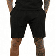 thumbnail image 6 of GINGTTO Men's Activewear Pullover Short Sleeve Crew Neck Set, Black, 2XL, 6 of 7