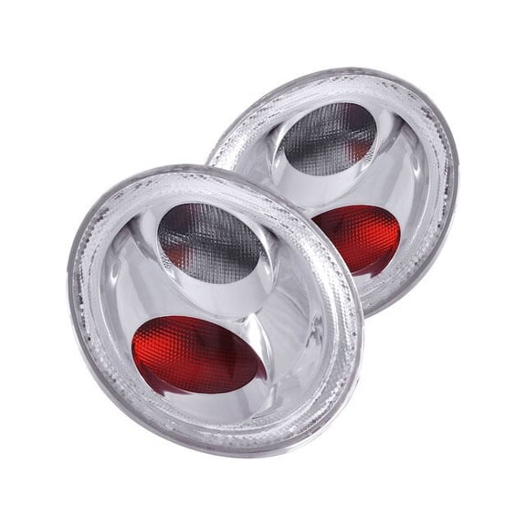 Tail Light Set - Compatible with 1998 - 2005 Volkswagen Beetle 1999 2000 2001 2002 2003 2004
