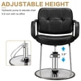 thumbnail image 3 of Zimtown Salon Barber Chair, Adjustable Height Heavy Duty Beauty Styling Barber Swivel Chairs, with Hydraulic Pump, Profession Hair Salon Equipment, 3 of 9