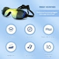 thumbnail image 6 of Swimming goggles for adult, Anti-fog anti-ultraviolet full protection no light leakage clear vision adult men and women, 6 of 12