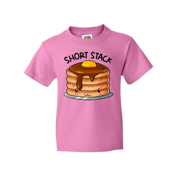 Inktastic Short Stack Cute Pancake Breakfast Youth T-Shirt