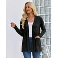 thumbnail image 3 of Zeagoo Cardigan for Women Long Sleeve Open Front Sweaters Casual Loose Lightweight Cardigans with Pockets, 3 of 6