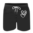 thumbnail image 4 of Mens Casual Pantalones Cortos en Forma de Corazón Impreso Cordón Bolsillo Playa, Poliéster Spandex para Primavera Verano Al Aire Libre Y Diario, 4 of 8