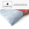 thumbnail image 4 of Juego de edredón doble Bedsure, color azul claro, 173 x 224 cm, 2 piezas, 4 of 9