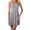 Grey, variant on Nightgowns for Women Summer Sleeveless Spaghetti Strap Flowy Knee Length Sleep Dress Cami Pajama Dress