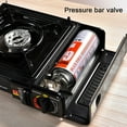 thumbnail image 4 of Réchaud à Butane Portable, Réchaud de Camping à Double Carburant pour Propane Butane, Réchaud à Gaz Portable avec Brûleur Unique, Allumage Piézo, 4 of 5