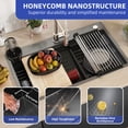 thumbnail image 3 of ModFusion 32-inch Black Kitchen Single Bowl Sink with Cup Washer, Cutting Board, Stainless Steel Nano Drop-In Modern Sink Workstation with Accessories, American Standard, 3 of 10