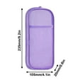 thumbnail image 3 of Eoozwa Large Grid Mesh Pencil Case 2 Compartment Pen Bag Clear Multifunction Pencil Pouch Transparent Makeup Bag for Teen Student College Business Travel Office Adult, 3 of 5