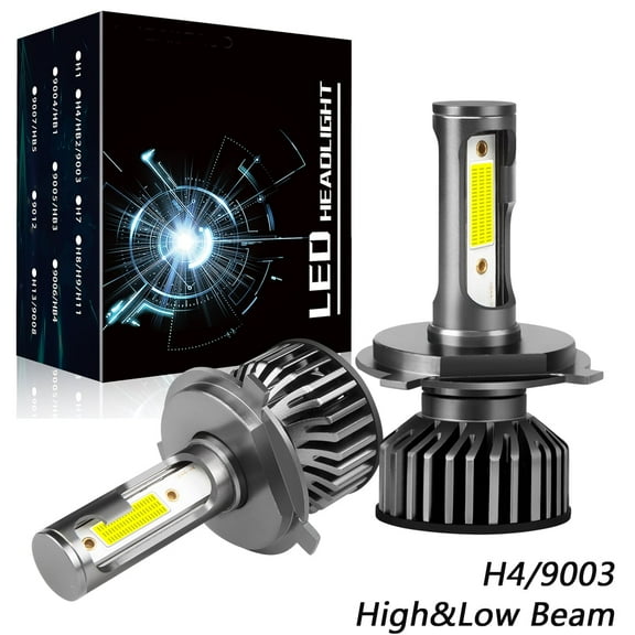 Obndvu for Toyota 4Runner 1996-2002 LED Headlight H4/9003 High&Low Light White Bulbs 2pcs