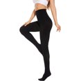 thumbnail image 1 of HSHDLDF Women's 80 Denier Tights Soft Opaque Solid Color Footed Pantyhose, 1 of 7