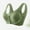 17-Green, variant on YWDJ Push up Bras for Women Plus Size Wide Back Wide Strap Front Close Sleep Bras No Wire Comfy Bras Full Coverage Wrap Lounge Bras Padded Plus Size Comfort Bras Solid Comfortable Bras Beige L