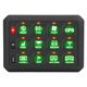 thumbnail image 1 of Panel De Interruptores, Panel De Interruptores Eléctricos IP66 Impermeable DC12-24V 5 Pulgadas 80A Botón RGB 5 Niveles De Brillo Con Función De Memoria Para Barco, 1 of 7