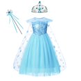 thumbnail image 1 of Anime Disney Frozen 2 Elsa disfraz niñas carnaval graduación Cosplay Snow Queen niños ropa Vestidos Bluey elegante vestidos 4T Gao Jinjia LED, 1 of 2