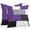 Purple Gray Black, variant on Orange Grey Geometric Throw Pillow Covers 26x26 Inch Set of 2, Modern Black White Abstract Art Waterproof Outdoor Pillow Covers, Decorative Cushion Pillowcases for Couch, Sofa, Bed, Garden, Patio