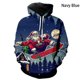 thumbnail image 3 of Sudadera con capucha de Papá Noel para hombre y mujer, con estampado digital 3D, informal, de manga larga, de talla grande, 3 of 5