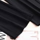 thumbnail image 4 of Pantalones rectos de pierna ancha para mujer Pantalones largos Palazzo Pantalones rectos, elásticos Todos Negro, 4 of 5