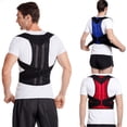 thumbnail image 4 of Adult back fixing belt men's and women's posture correction belt with support plate adjustable hunchback correction belt-black-5XL, 4 of 5
