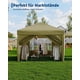 thumbnail image 3 of Gazebo Plegable 3x3m para Jardín y Mercado - 4 Paredes Laterales Impermeables con Protección Solar UPF 50+ - Altura Ajustable y Montaje Fácil, 3 of 7