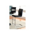 thumbnail image 2 of Benzara BM131341 Lodia II Contemporary Counter Height Chair with Black PU - Set of 2, 2 of 3