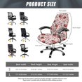 thumbnail image 7 of POLERO Ladybug Pattern Elastic Cloth Computer Desk Office Chair Cover with Anti Aging, Removable Washable All-in-One Office Chair Covers for Gaming Workspace, 7 of 7